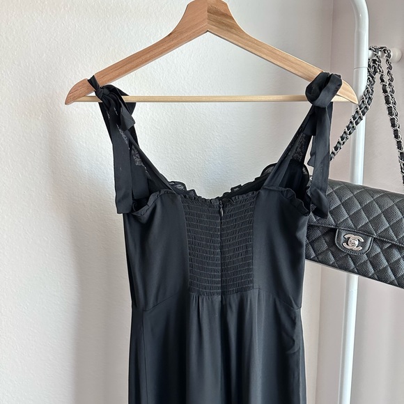 Reformation Nikita Maxi Dress in Black - Picture 3 of 8